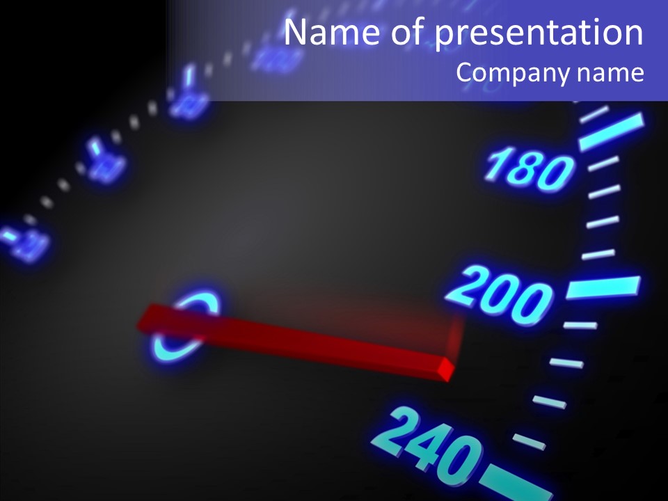 Car Race High PowerPoint Template