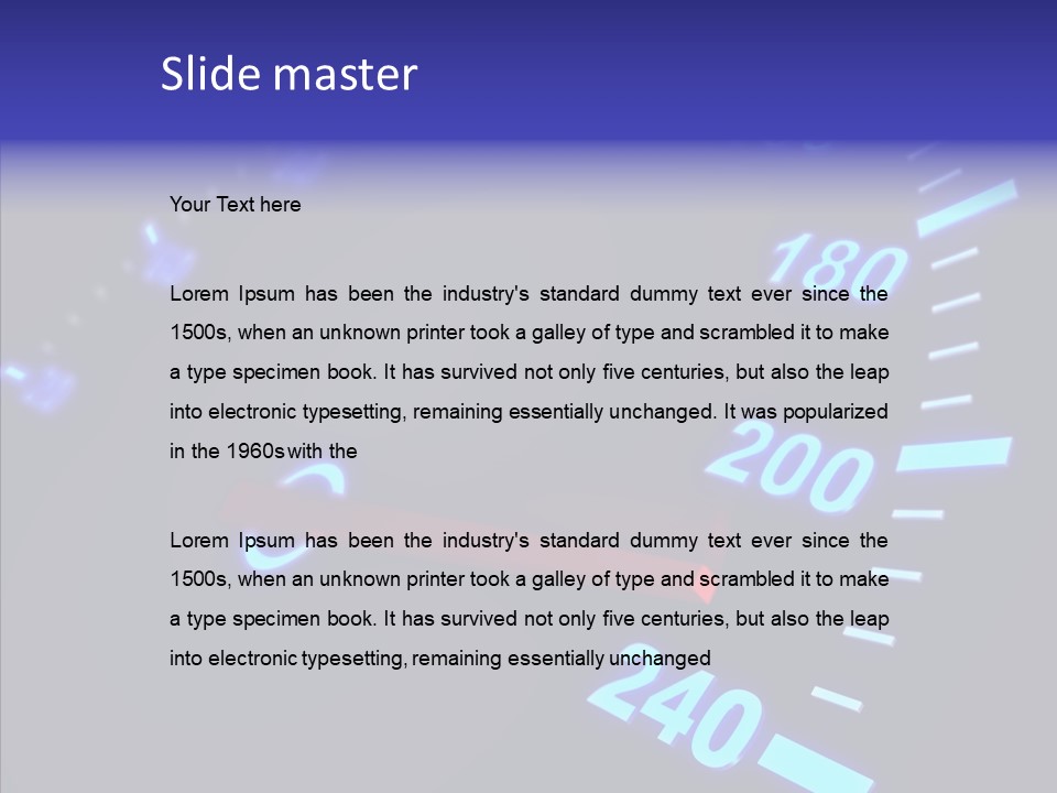 Car Race High PowerPoint Template