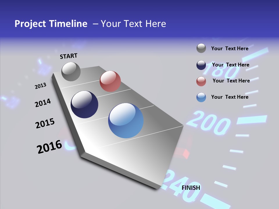 Car Race High PowerPoint Template
