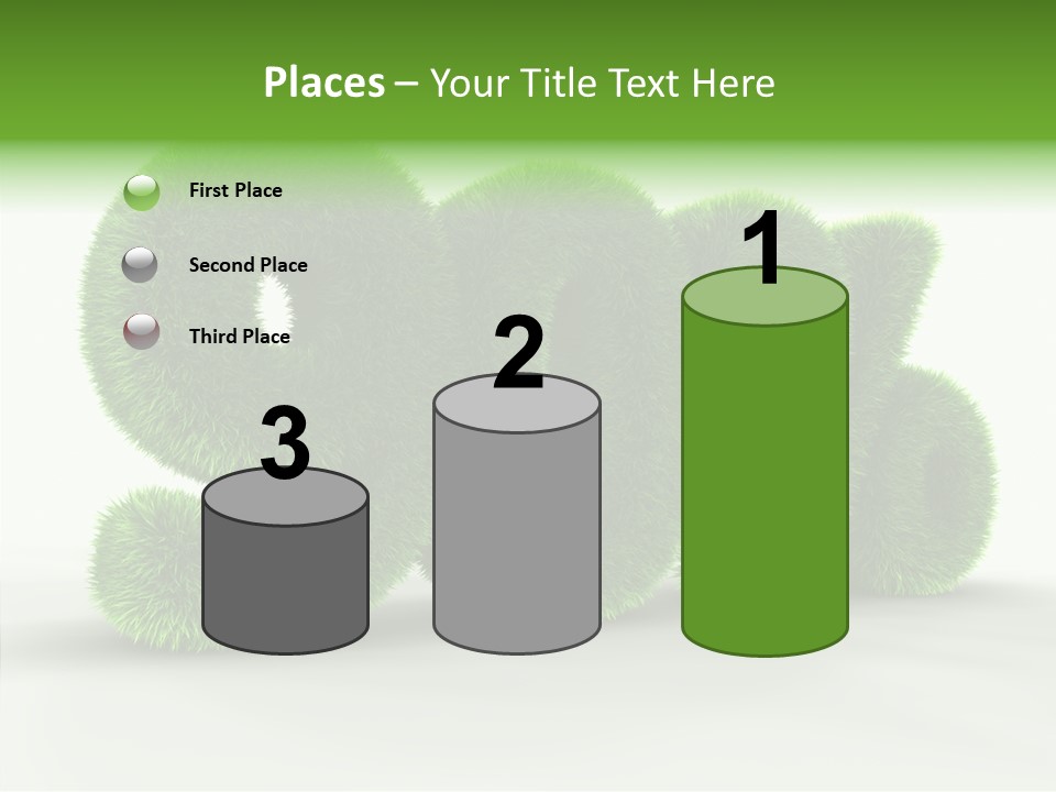 Extruded Percent Market PowerPoint Template
