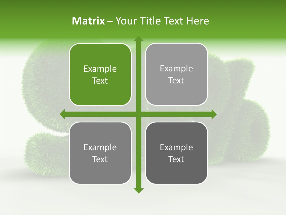Extruded Percent Market PowerPoint Template