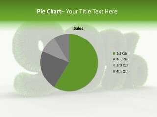 Extruded Percent Market PowerPoint Template