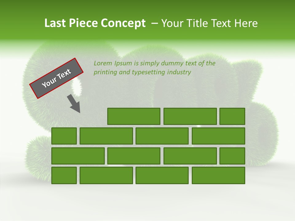 Extruded Percent Market PowerPoint Template