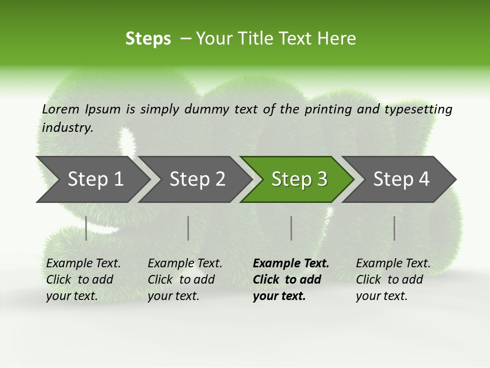 Extruded Percent Market PowerPoint Template