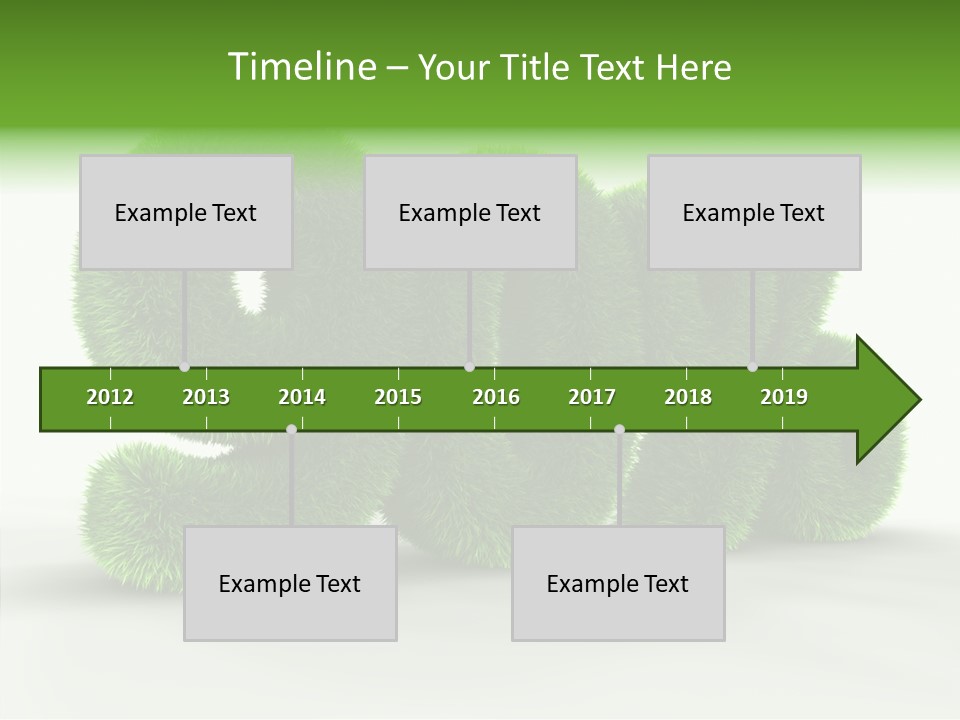 Extruded Percent Market PowerPoint Template