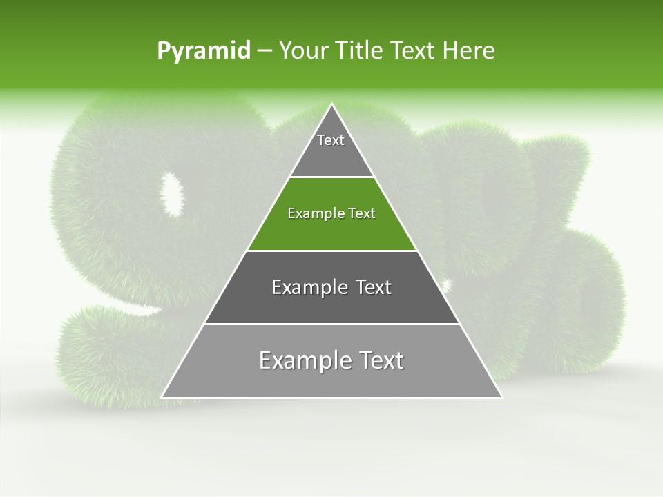 Extruded Percent Market PowerPoint Template