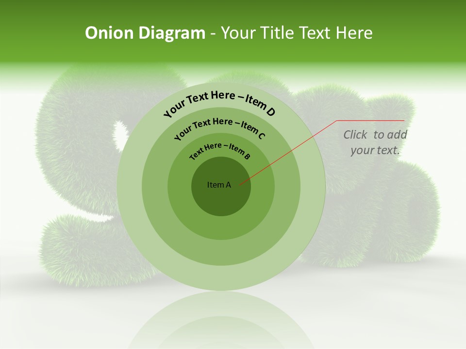 Extruded Percent Market PowerPoint Template