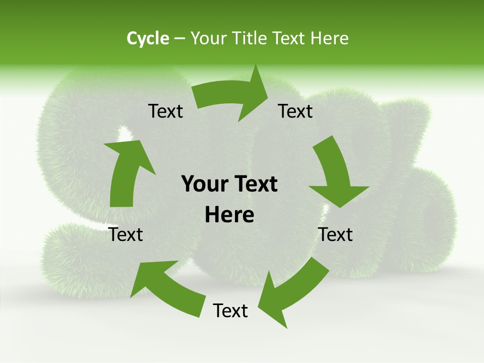 Extruded Percent Market PowerPoint Template