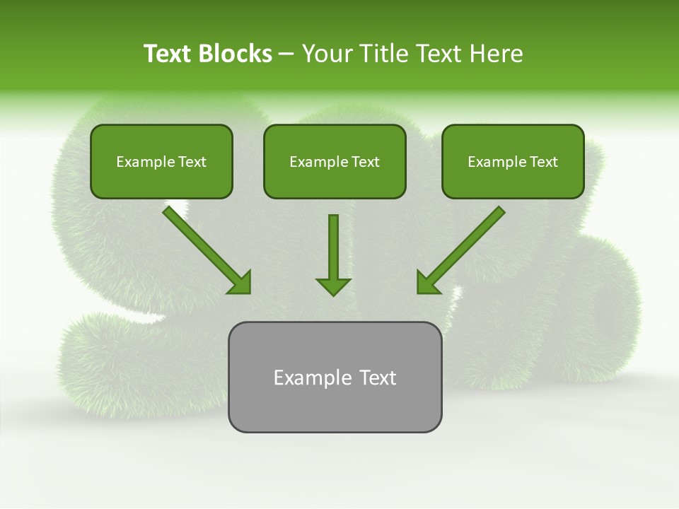 Extruded Percent Market PowerPoint Template