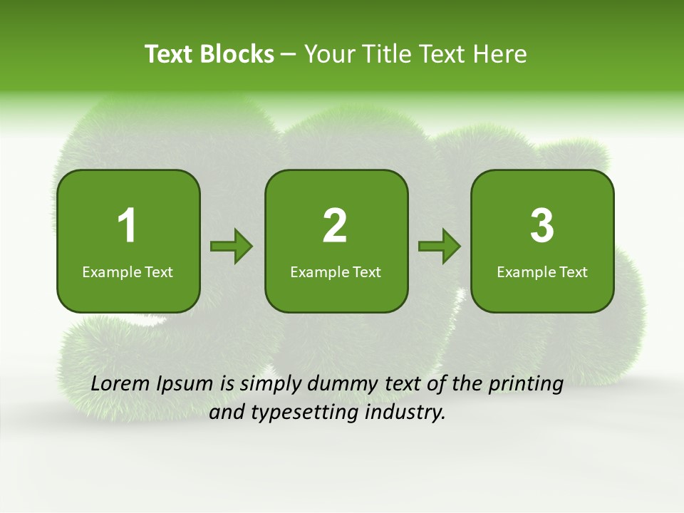 Extruded Percent Market PowerPoint Template