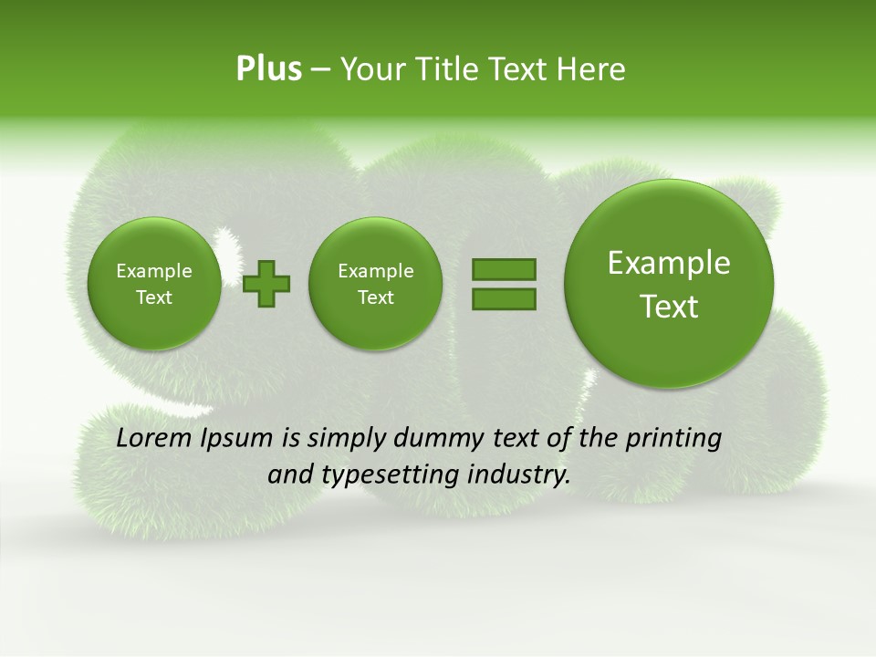 Extruded Percent Market PowerPoint Template
