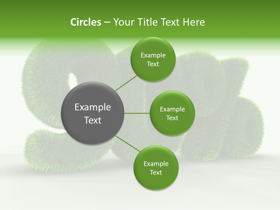 Extruded Percent Market PowerPoint Template