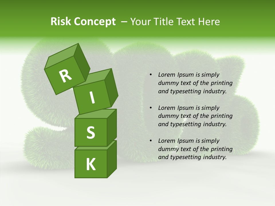 Extruded Percent Market PowerPoint Template