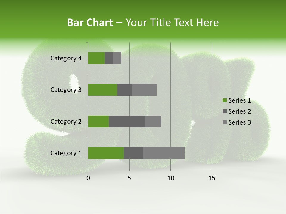 Extruded Percent Market PowerPoint Template