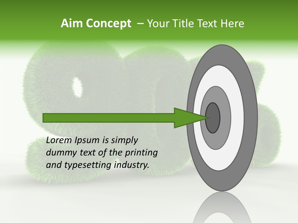 Extruded Percent Market PowerPoint Template