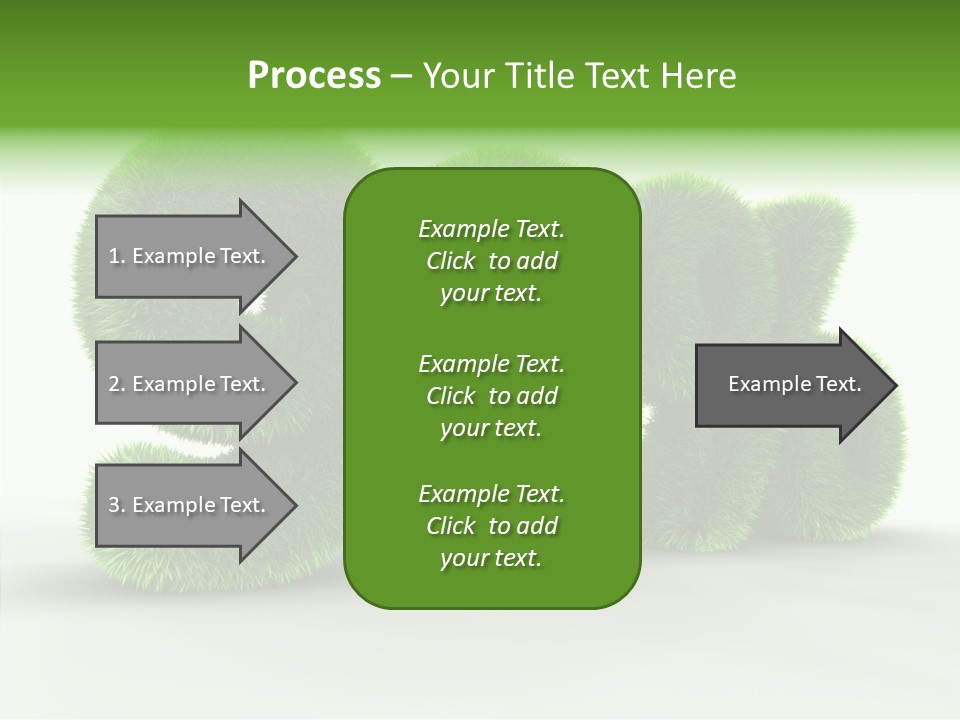 Extruded Percent Market PowerPoint Template