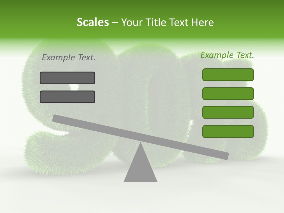 Extruded Percent Market PowerPoint Template