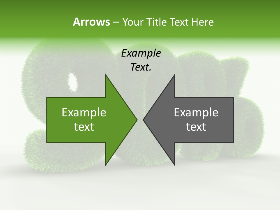 Extruded Percent Market PowerPoint Template