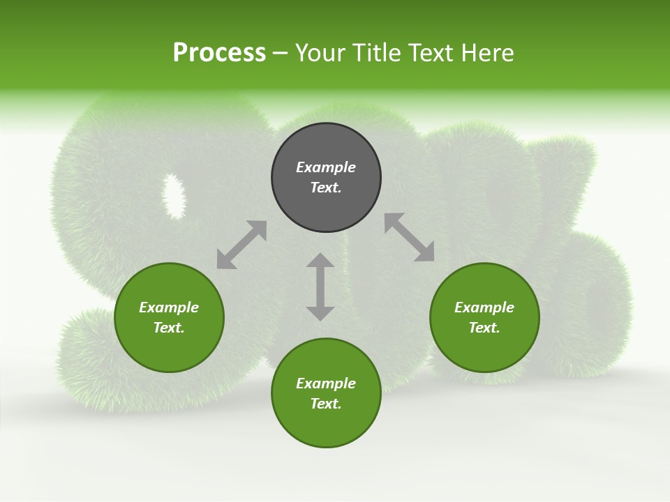 Extruded Percent Market PowerPoint Template
