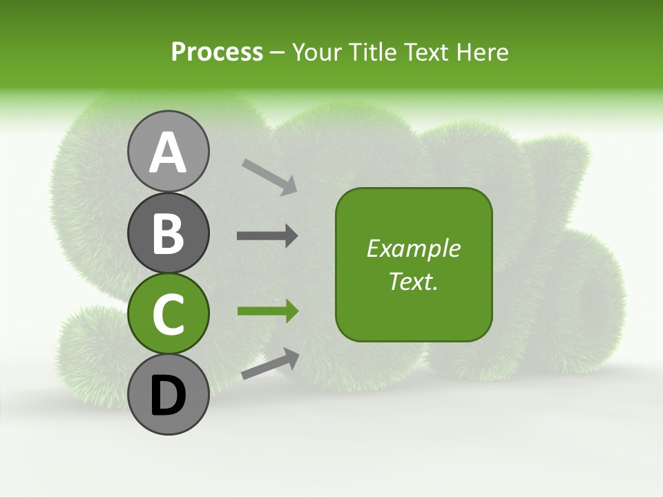 Extruded Percent Market PowerPoint Template