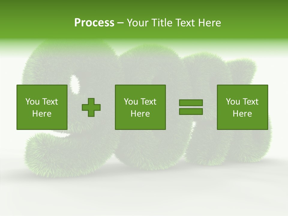 Extruded Percent Market PowerPoint Template
