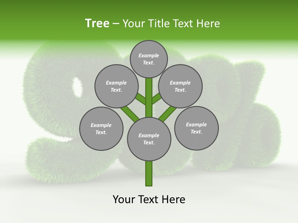 Extruded Percent Market PowerPoint Template