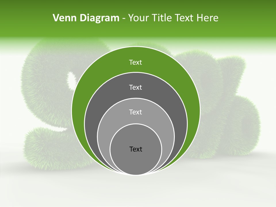 Extruded Percent Market PowerPoint Template