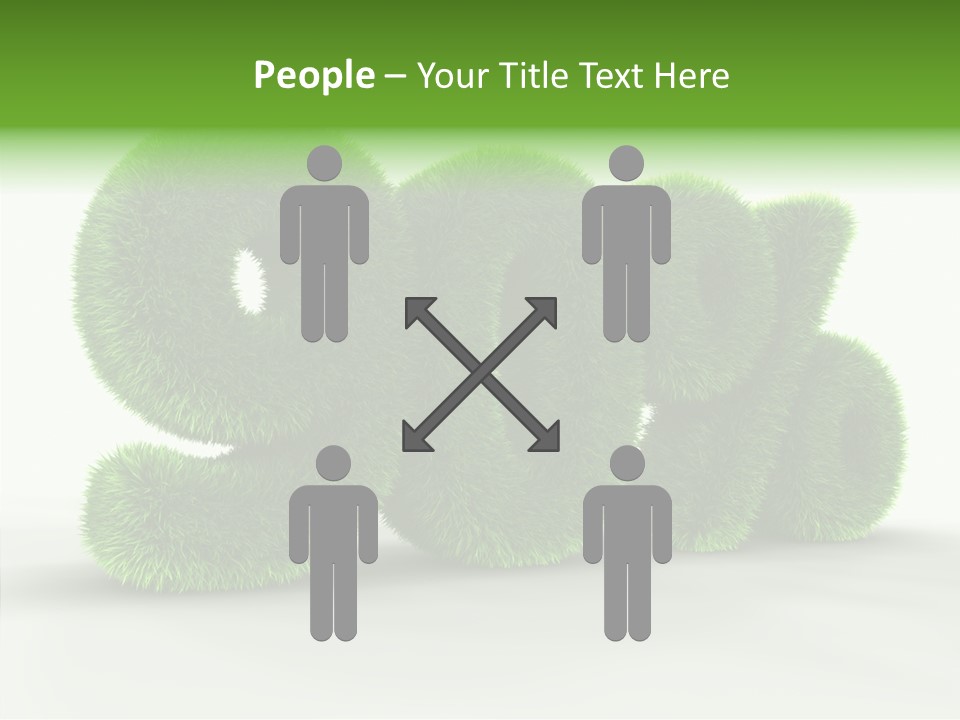 Extruded Percent Market PowerPoint Template