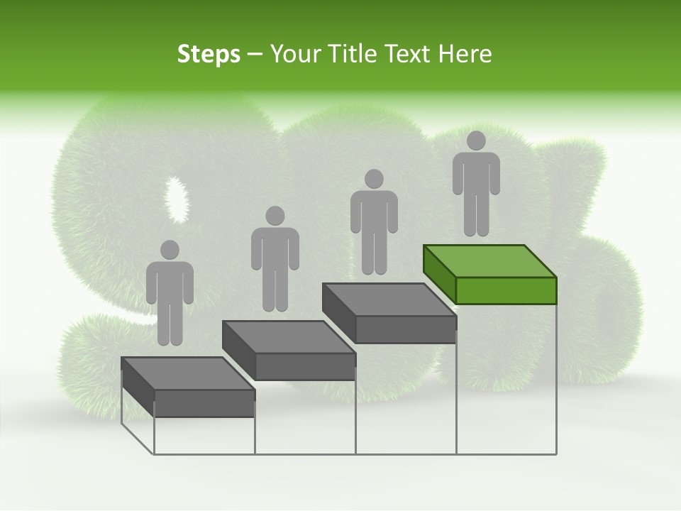 Extruded Percent Market PowerPoint Template