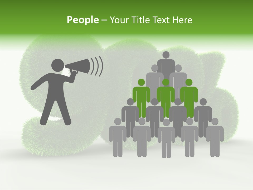 Extruded Percent Market PowerPoint Template