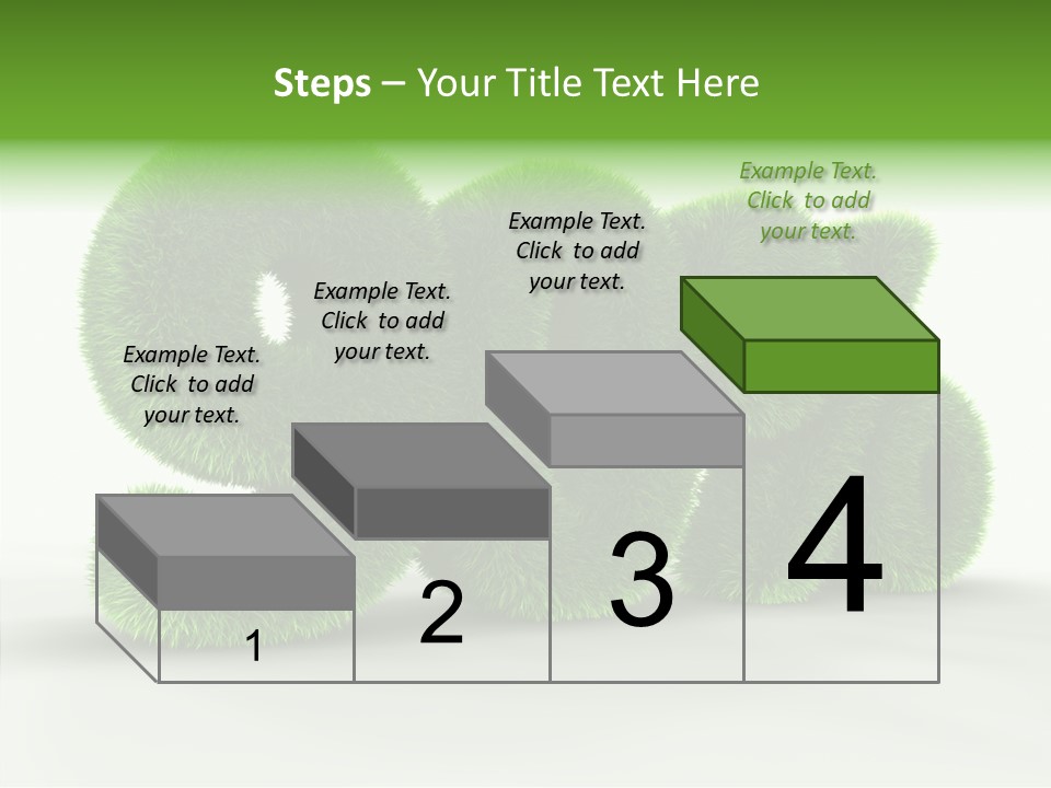 Extruded Percent Market PowerPoint Template