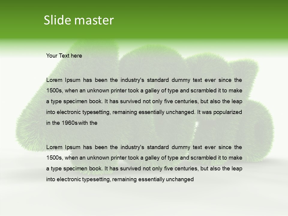 Extruded Market Render PowerPoint Template