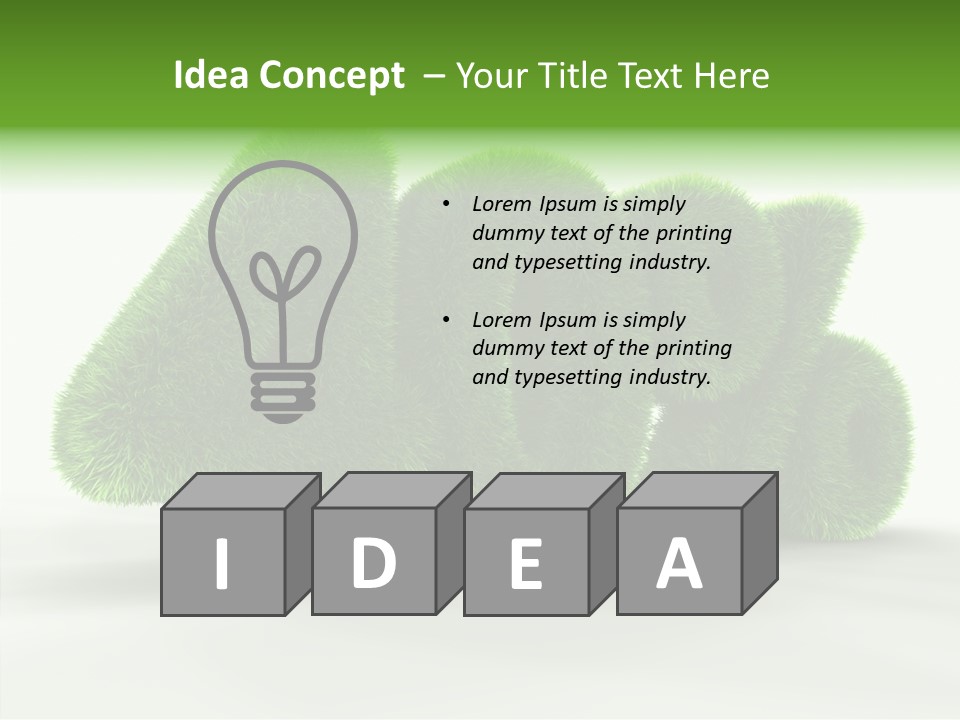 Extruded Market Render PowerPoint Template