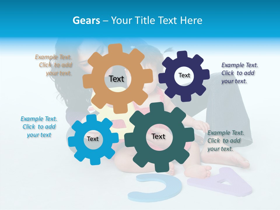 Mother Female Sit PowerPoint Template