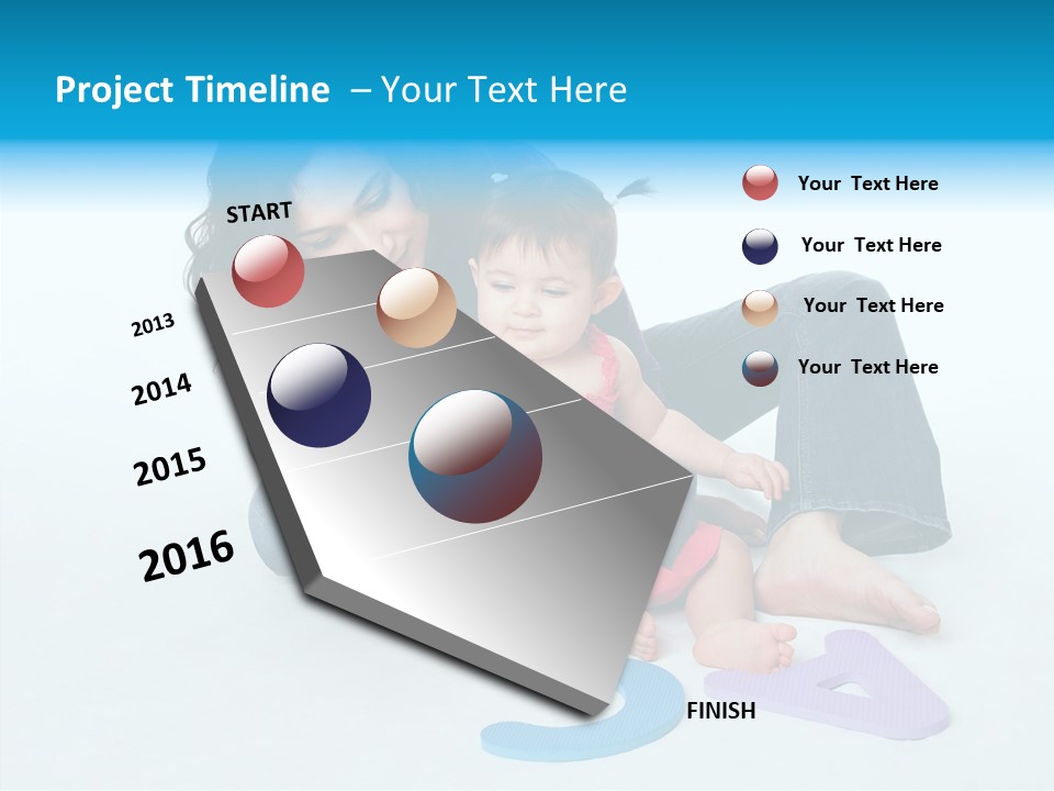 Mother Female Sit PowerPoint Template