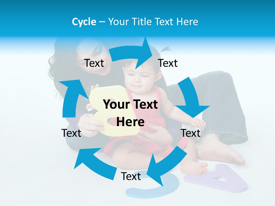 Mother Female Sit PowerPoint Template