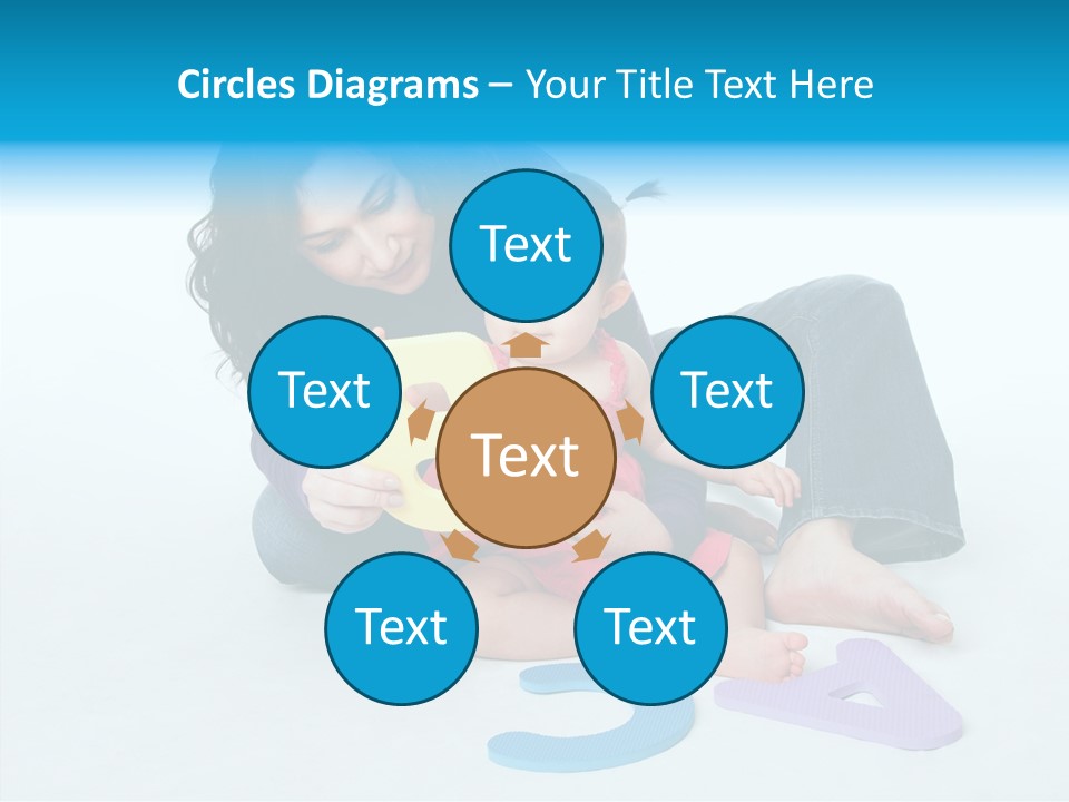 Mother Female Sit PowerPoint Template