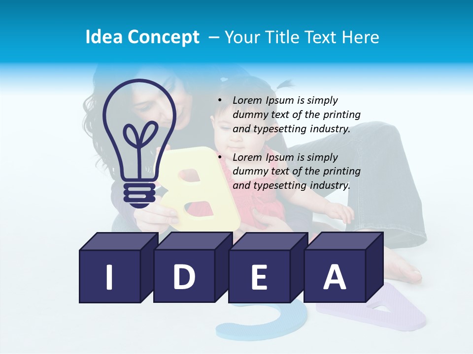 Mother Female Sit PowerPoint Template