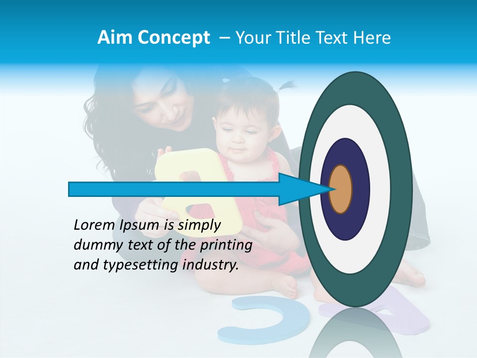 Mother Female Sit PowerPoint Template