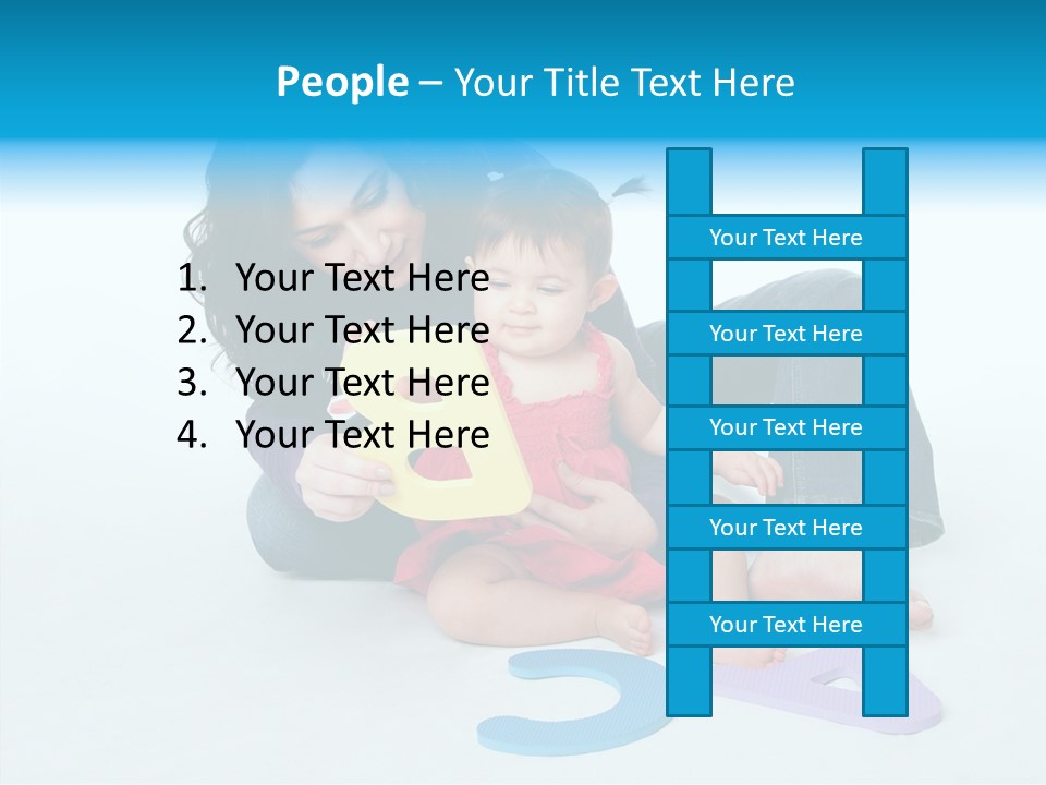 Mother Female Sit PowerPoint Template