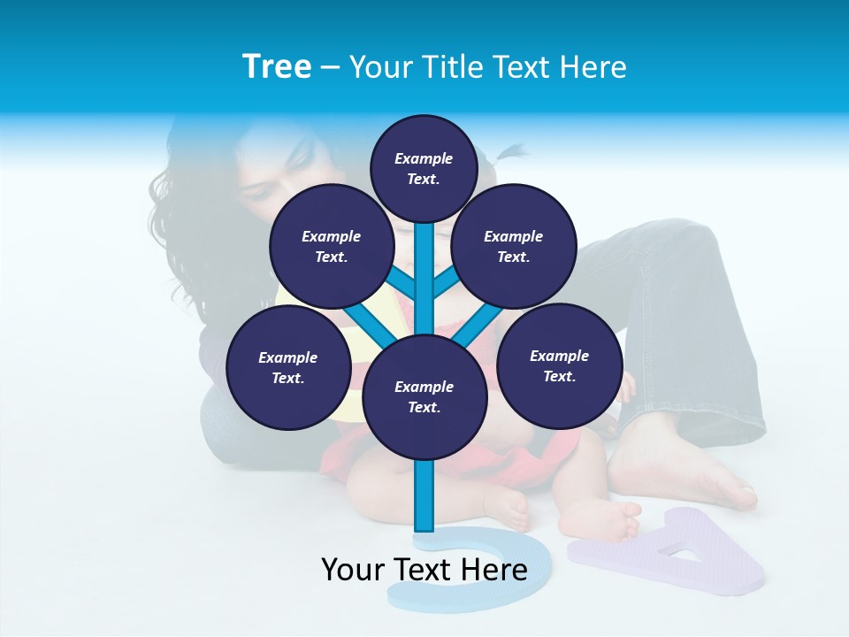 Mother Female Sit PowerPoint Template