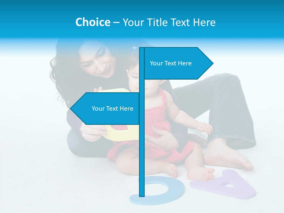 Mother Female Sit PowerPoint Template