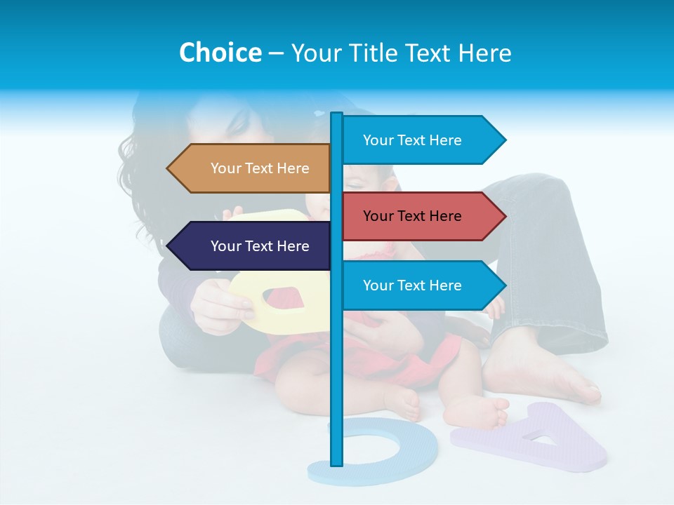 Mother Female Sit PowerPoint Template