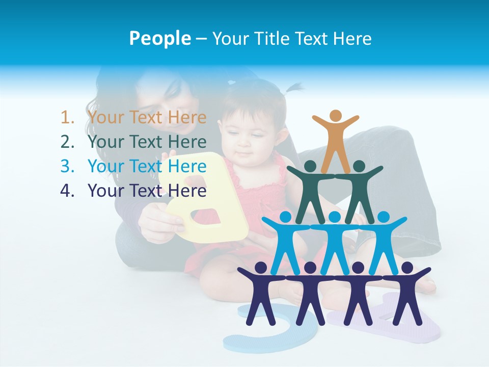 Mother Female Sit PowerPoint Template