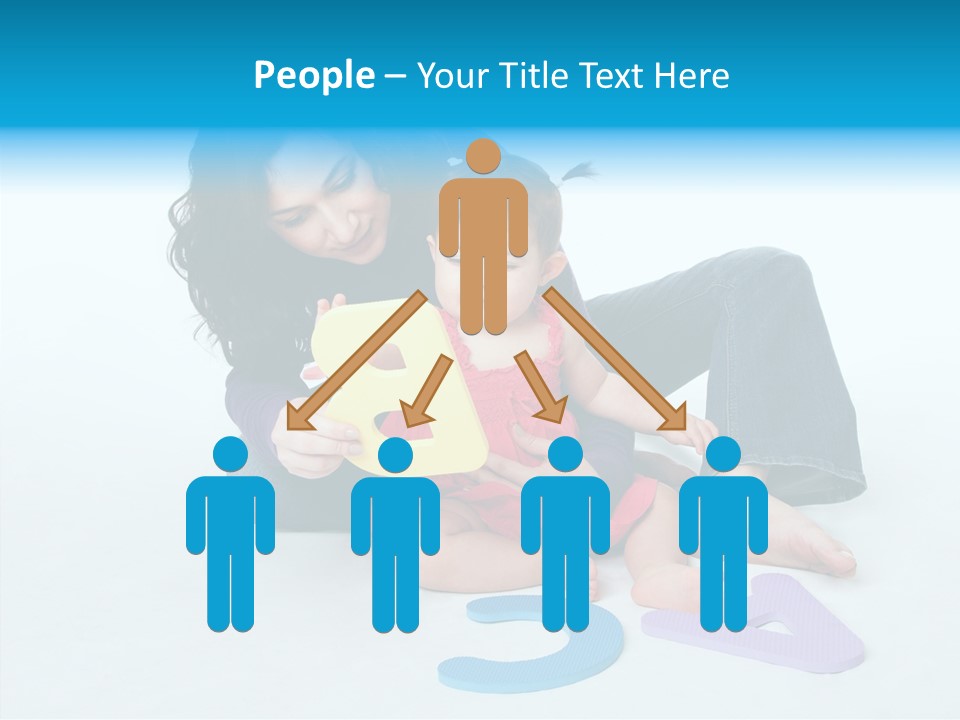 Mother Female Sit PowerPoint Template