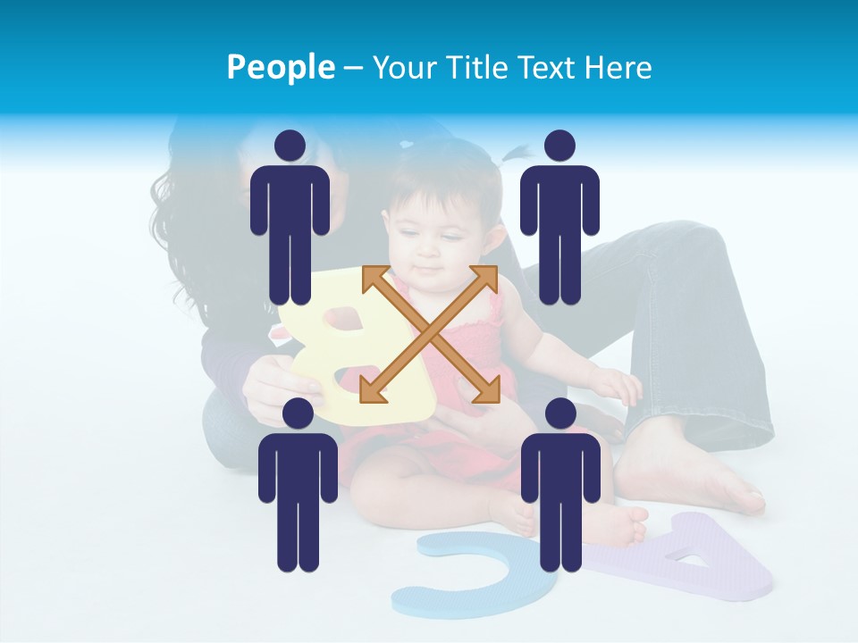 Mother Female Sit PowerPoint Template