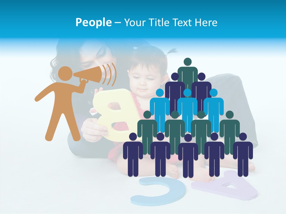 Mother Female Sit PowerPoint Template