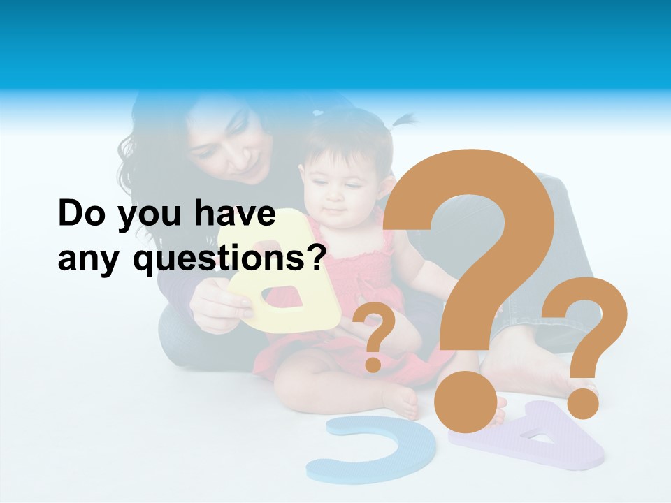 Mother Female Sit PowerPoint Template