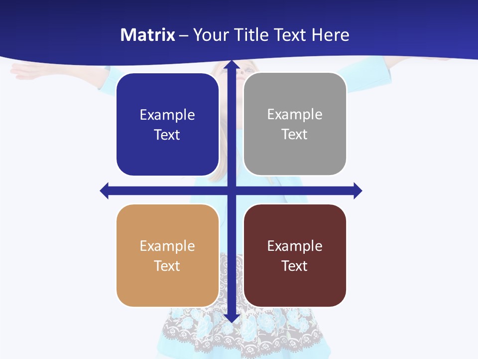 Girl Colorful Blond PowerPoint Template