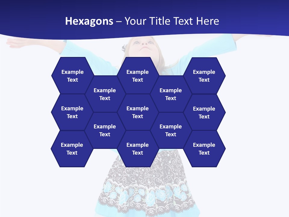 Girl Colorful Blond PowerPoint Template